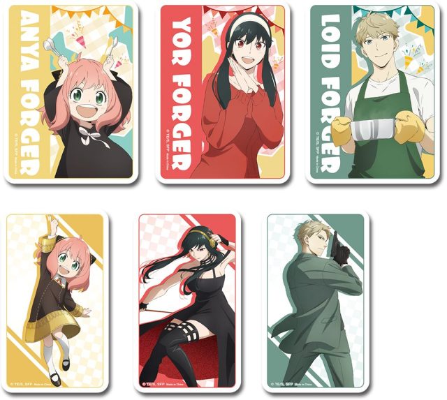 Spy X Family - The Forger With Square Background Die-Cut Sticker Set