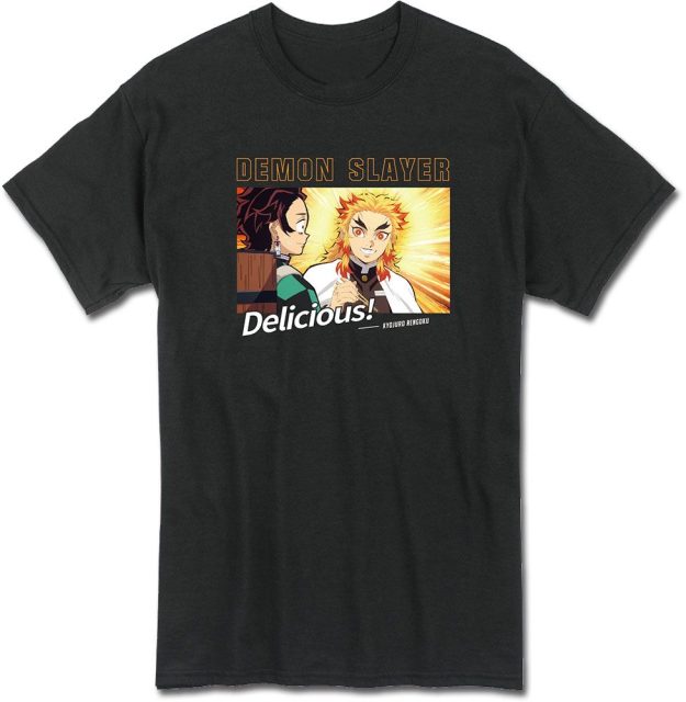 Demon Slayer The Movie- Infinty Train- Eating Rengoku Men'S T-Shirt L