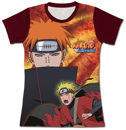 Naruto Shippuden - Naruto & Pain Jrs. Sublimation T-Shirt M