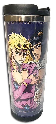 Jojo'S S4- Giorno & Bucciarati Zipper Tumbler