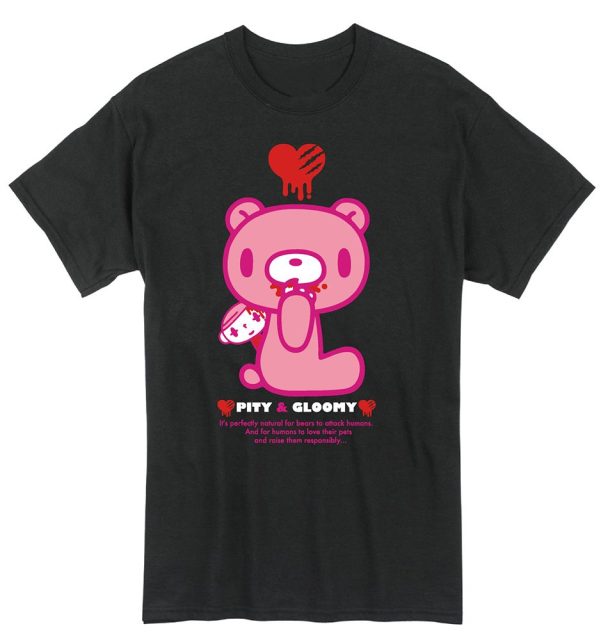 Gloomy Bear- Gloomy Bear Heart Mens Tshirt S