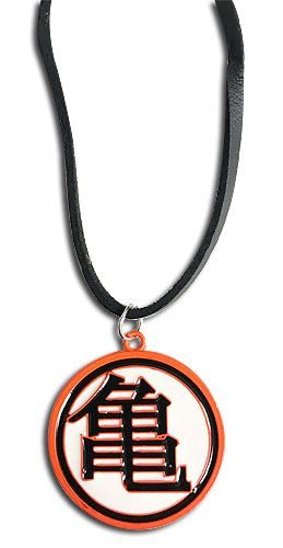 Dragon Ball Z - Orange/White Turtle Symbol Necklace