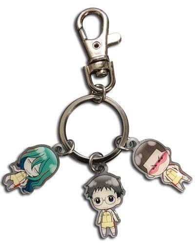 Yowamushi Pedal - Kinjou, Onoda & Makishima Metal Keychain