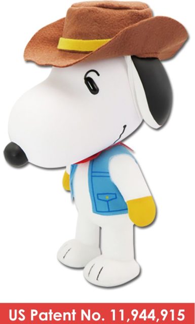 Peanuts - Snoopy Space Cowboy Figurekey Plush 8″