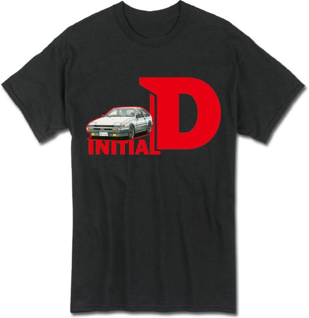 Initial D (Comic) - Manga Vol 16 Driving Font Men'S T-Shirt - M