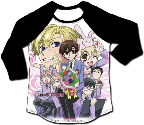 Ouran H.S. Host Club - Key Group 3/4 Sublimation Long Sleeve Raglan Xxl