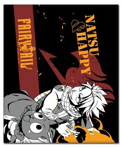 Fairy Tail - Natsu & Hapoy Throw Blanket