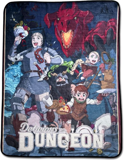 Delicious In Dungeon - Key Visual Art Throw Blanket
