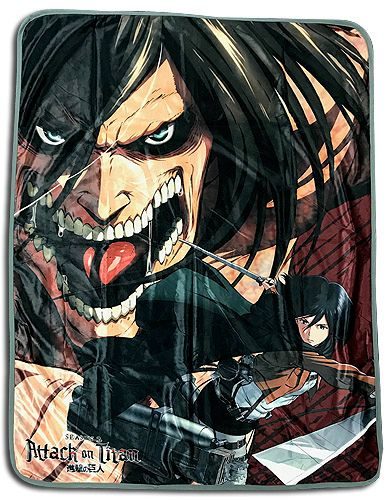 Attack On Titan - Eren & Mikasa Sublimation Throw Blanket