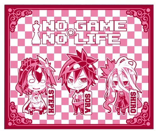 No Game No Life - Shiro, Sora And Steph Throw Blanket