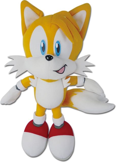Sonic The Hedgehog - Tails Holding Tail Plush 9″