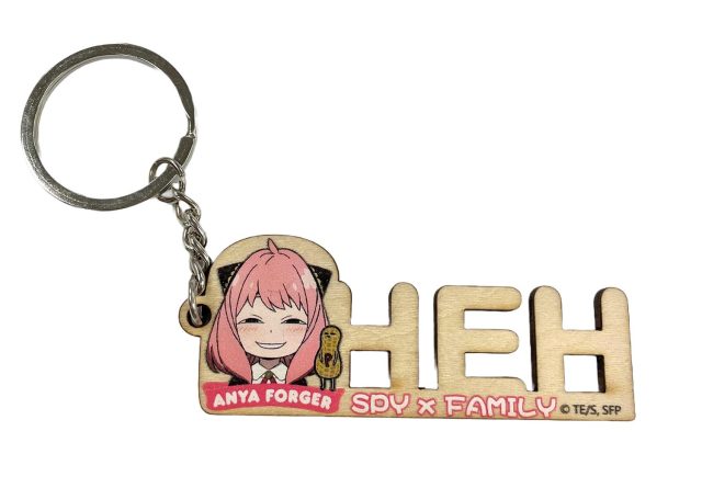 Spy X Family - Anya'S Heh Face Wooden Keychain