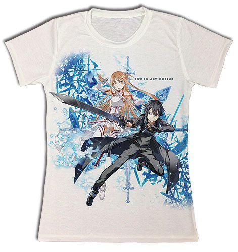 Sword Art Online - Asuna & Kirito Swords Jrs. Sublimated T-Shirt L