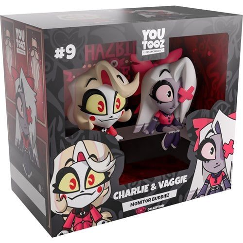 Hazbin Hotel | Charlie & Vaggie | 2″ 2-Pc Monitor Buddies #09 Vinyl Figure Set