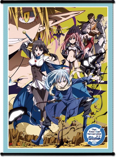 That Time I Got Reincarnated As A Slime- Key Art Group Wall Scroll