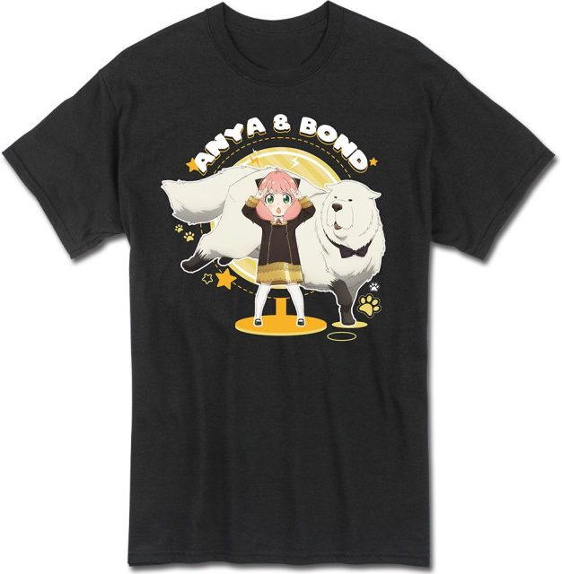 Spy X Family - Anya & Bond With Paw Print Boyfriend T-Shirt L