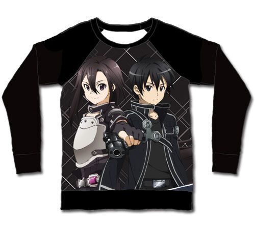 Sword Art Online Ii - Kirito And Kirito Sublimation Long Sleeve L