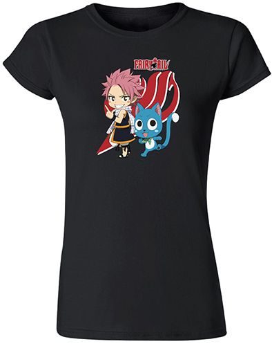Fairy Tail - Sd Natsu & Happy Jrs. T-Shirt S