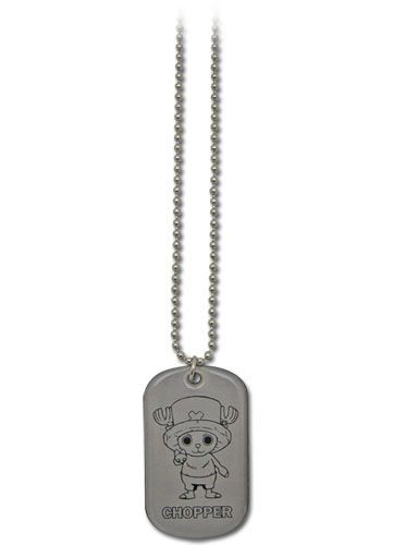 One Piece Chopper Dog Tag Necklace