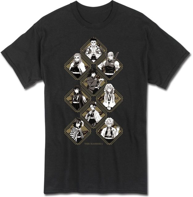 Demon Slayer - Pillars Icon Group Men'S T-Shirt Xl