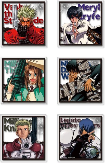 Trigun - Main Characters Transparent Die-Cut Sticker Set