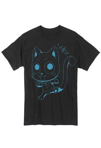 Fairy Tail - Happy Outline Men'S T-Shirt M