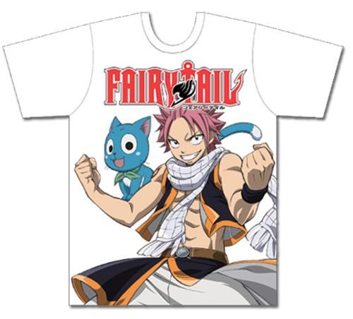 Fairy Tail - Natsu And Happy Men'S T-Shirt M