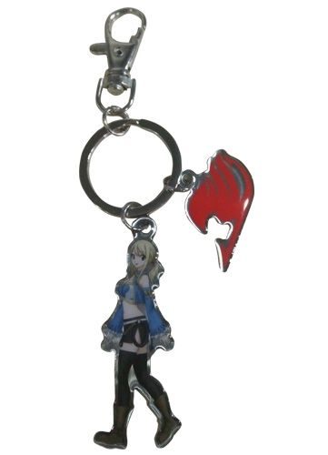 Fairy Tail - Lucy With Fairy Tail Symbol Metal Keychain