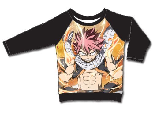 Fairy Tail - Natsu Lightning Fire Mode Long Sleeve Raglan S
