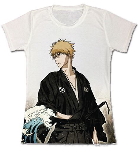 Bleach - Ichigo With Ukiyoe Theme Jrs. T-Shirt Xxl