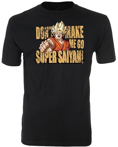 Dragon Ball Super - Don'T Make Me Go Super Saiyan Men'S T-Shirt Xxl