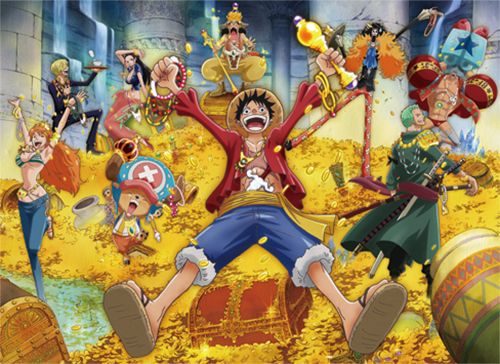 One Piece - New World Luffy Group 03 Fabric Poster