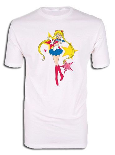 Sailor Moon R - Sailor Moon W/ Stars Screen Print T-Shirt Xl