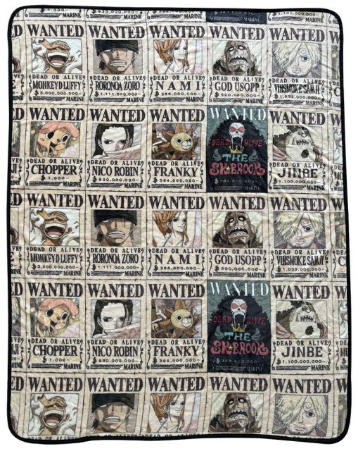 One Piece- Luffy Gear 5 Mottled Black Throw Blanket