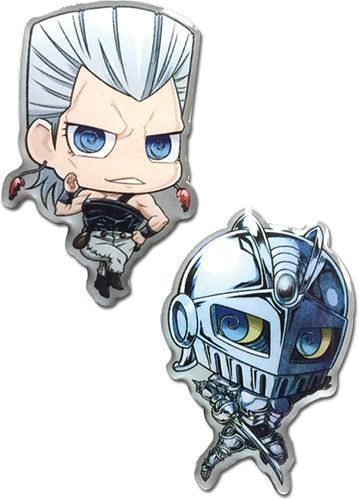 Jojo's Bizarre Advanture | Polnareff & Starplatinum (Chibi) | Pinsart Pin