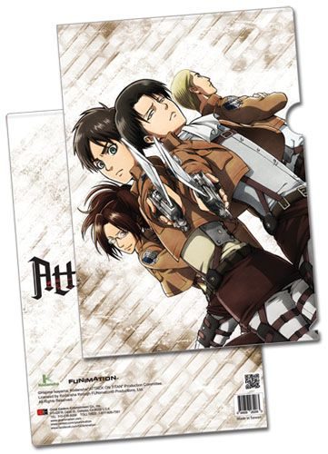 Attack On Titan - Eren, Levi, Zoe & Erwin File Fodler (5 Pcs/Pack)
