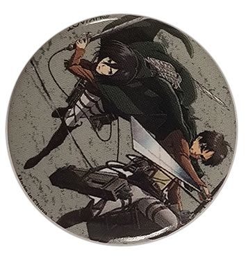 Attack On Titan S2 - Eren Mikasa Button 1.25″