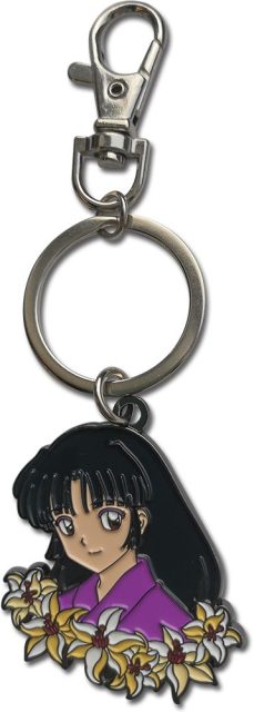 Inuyasha- Sango Flowers Metal Keychain