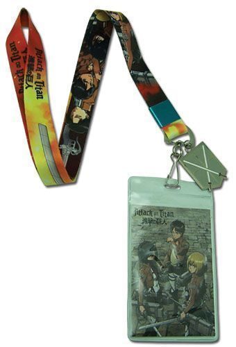 Attack On Titan | Main Characters - Training Corps Insignia Charm | Lanyard