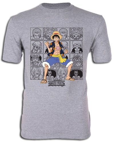 One Piece - Dressrosa Arc Straw Hat Portraits Men'S T-Shirt Xxl