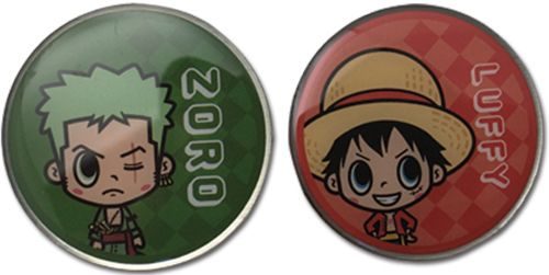 One Piece - Luffy & Zoro Pins