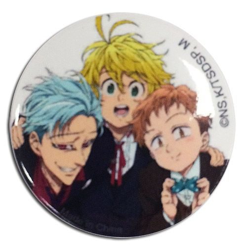 The Seven Deadly Sins - Ban, Meliodas, King In Suits Button 1.25″