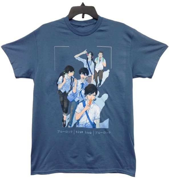 Blue Lock (Comic) - Rin Itoshi, Yoichi Isagi, Meguru Bachira, Jyubei Aryu, Aoshi Tokimitsu Men'S T-S