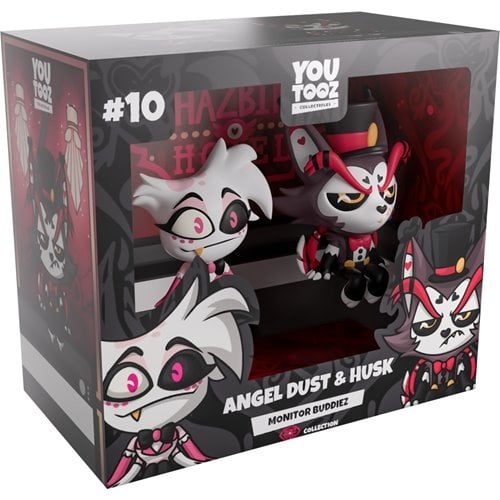 Hazbin Hotel | Angel Dust & Husk | 2″ 2-Pc Monitor Buddies #10 Vinyl Figure Set