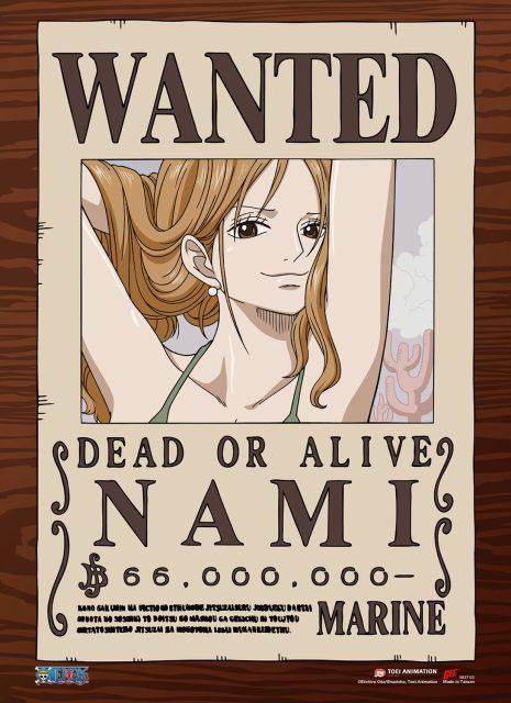 One Piece - Wanted Posters Nami Wall Scroll
