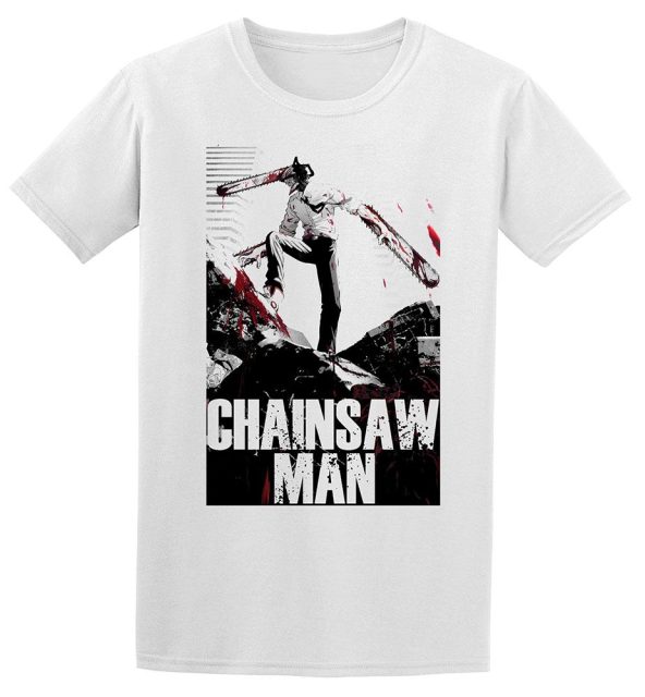 Chainsaw Man Grayscaled Key Art T-Shirt S