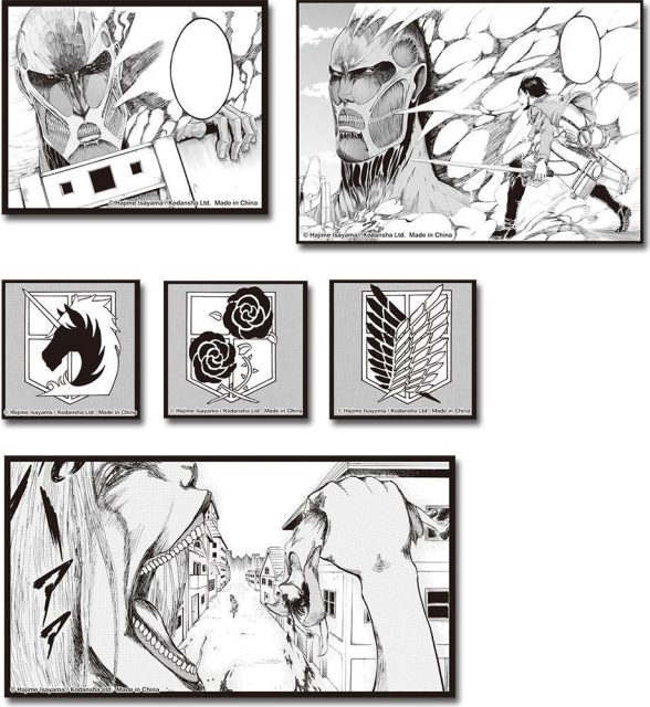 Attack On Titan (Manga) | Vol. 1 | Die-Cut Sticker Set