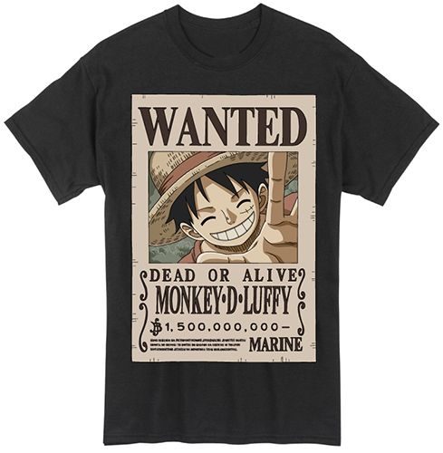 One Piece - Luffy Wanted Poster T-Shirt M