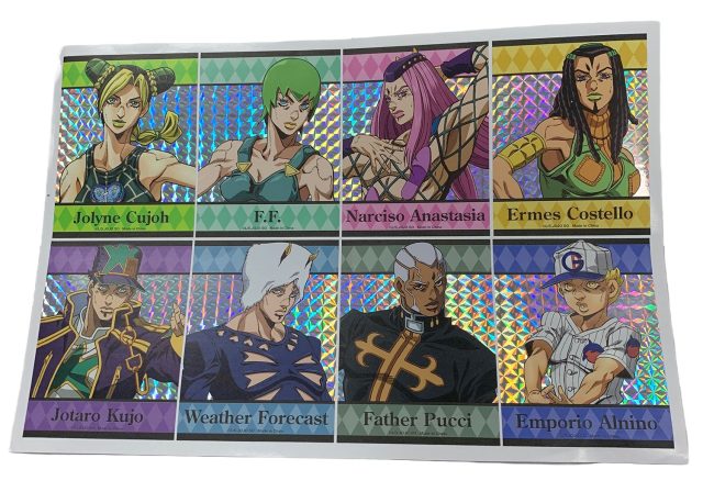 Jojo S5 Stone Ocean - Character Group Holographic Sticker Set