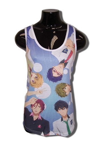 Free! - Group Top Down Tank Top Xl